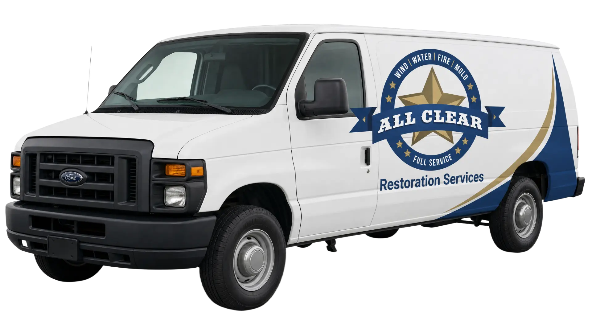 All Clear Restoration & Remediation service van